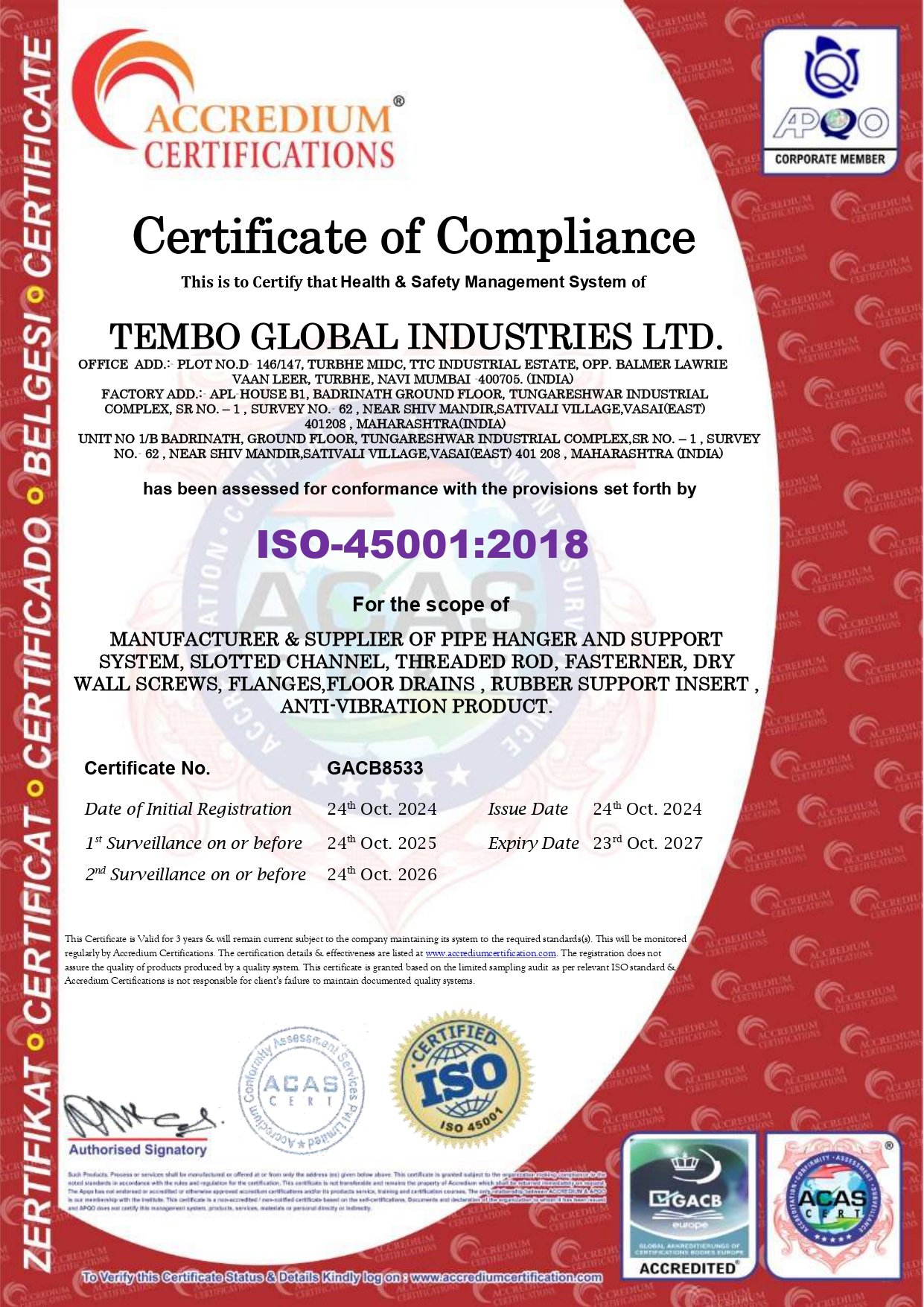 GACB8533 TEMBO GLOBAL INDUSTRIES ISO 45001 8 page 0001